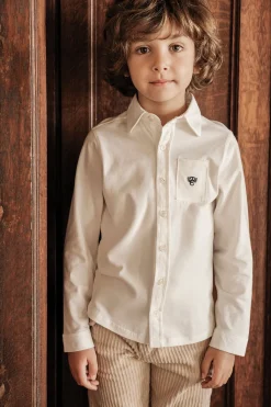 Tartine et Chocolat Chemise Ecru monogramme TC|Enfant Chemises