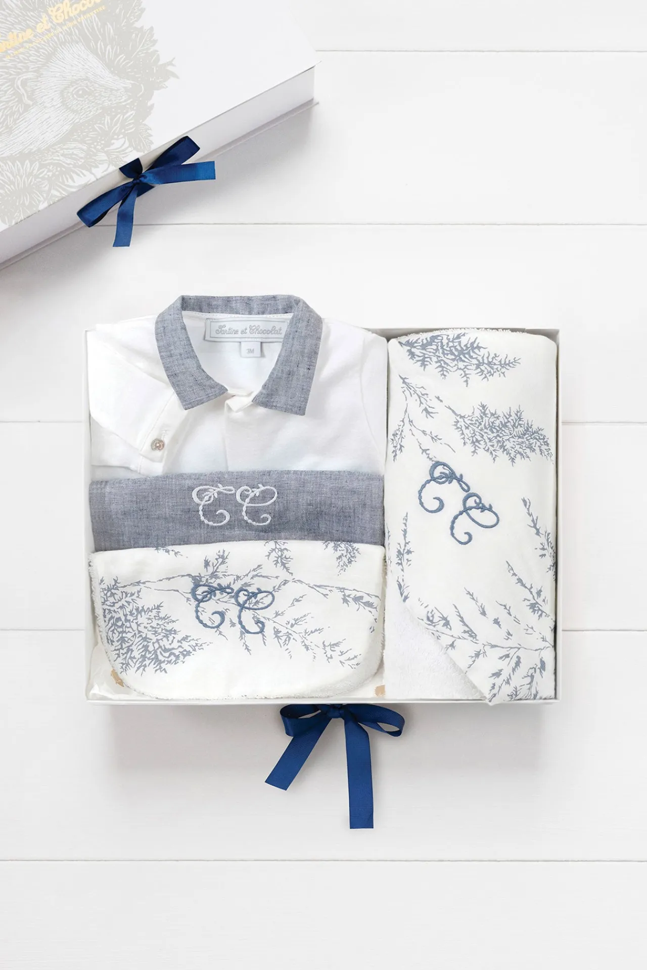 Tartine et Chocolat Coffret Naissance Feuillage| Linges - Accessoires De Bain|Coffrets