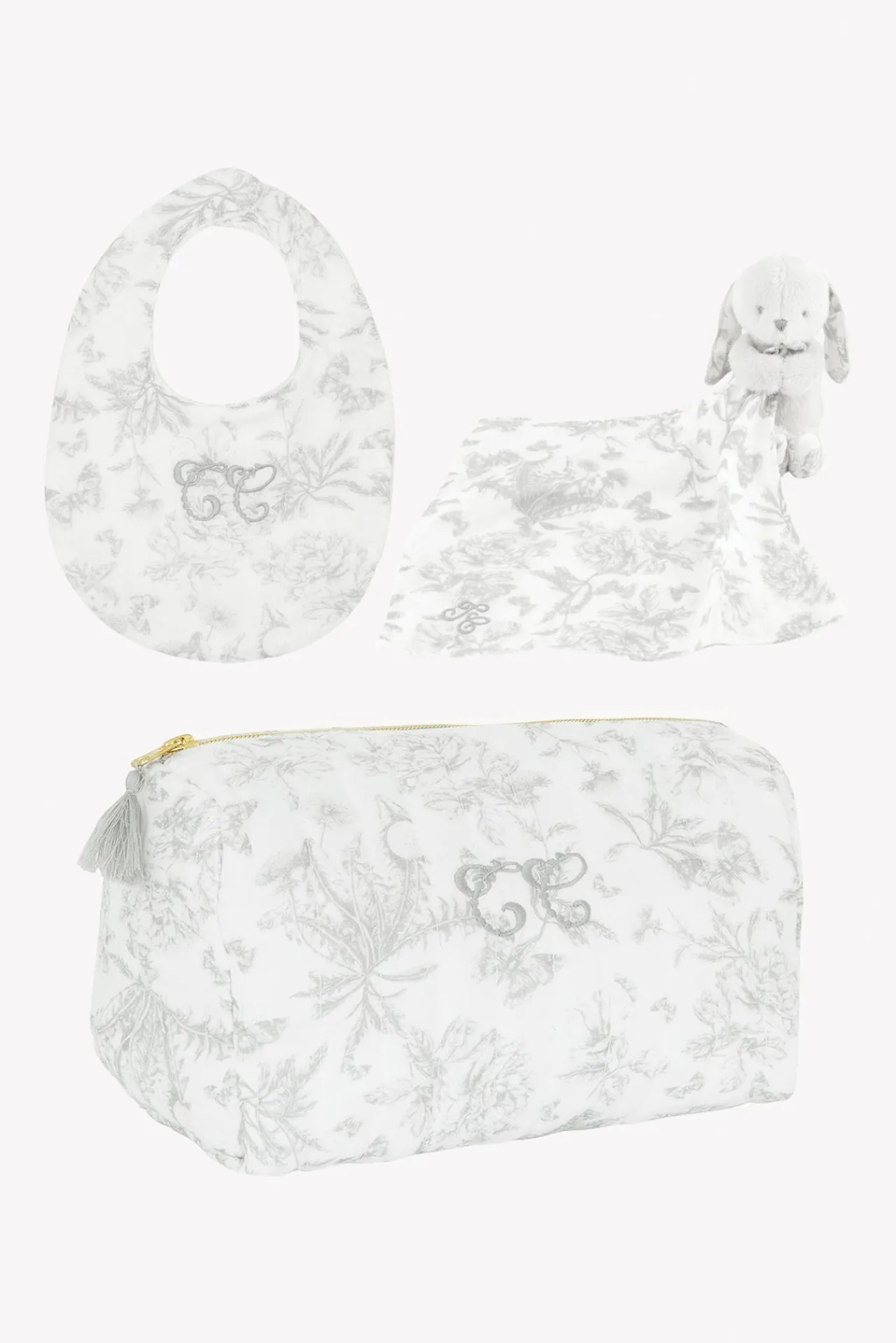 Tartine et Chocolat Coffret Naissance Mes essentiels Toile de Jouy gris| Toile De Jouy Gris|Coffrets