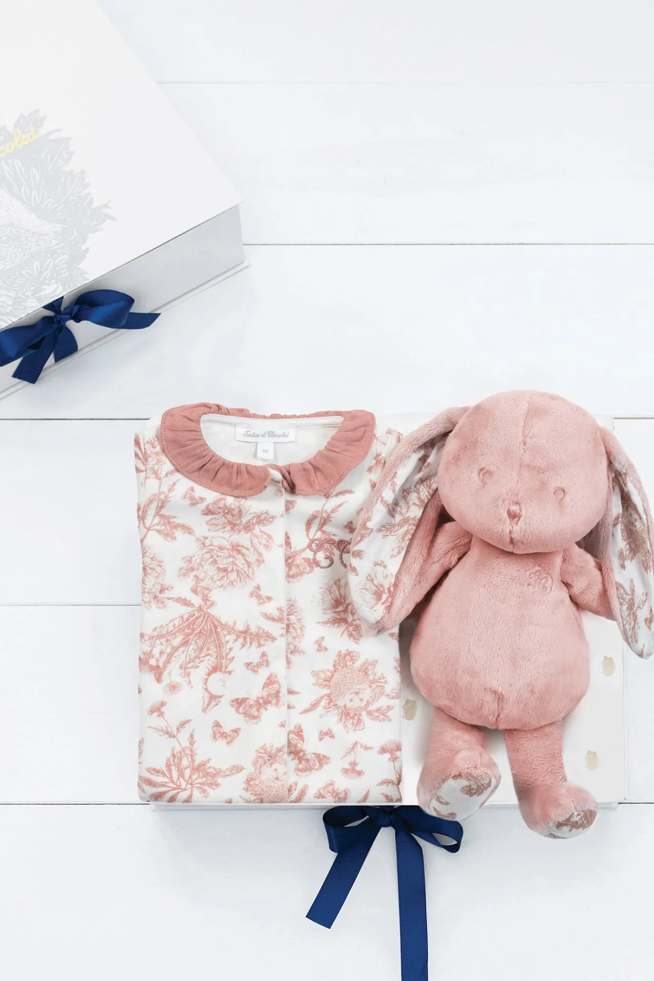 Tartine et Chocolat Coffret Imprimé inspiration Toile de jouy rose| Toile De Jouy Rose|Coffrets