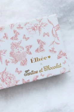 Tartine et Chocolat Coffret biberon et doudou Toile de jouy rose Élhée x| Bavoirs - Accessoires De Repas|Coffrets