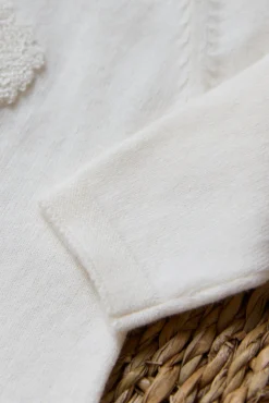 Tartine et Chocolat Combinaison longue Ecru broderie mouton| Combinaisons - Ensembles - Salopettes|Combinaisons - Ensembles - Salopettes