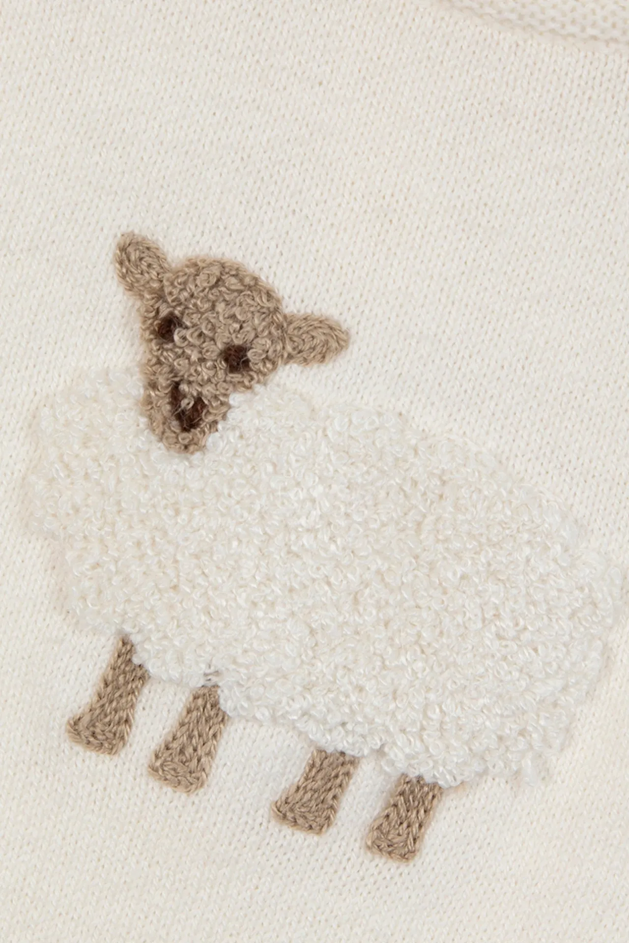 Tartine et Chocolat Combinaison longue Ecru broderie mouton| Combinaisons - Ensembles - Salopettes|Combinaisons - Ensembles - Salopettes