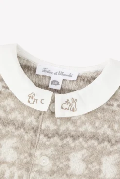 Tartine et Chocolat Combinaison longue Greige jacquard| Combinaisons - Ensembles - Salopettes