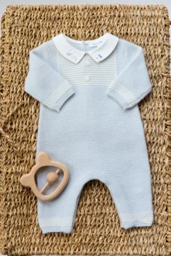 Tartine et Chocolat Combinaison longue Bleu céleste smocks| Combinaisons - Ensembles - Salopettes