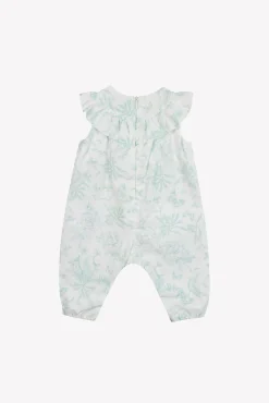Tartine et Chocolat Combinaison longue Vert d'eau inspiration Toile de Jouy| Ensembles - Salopettes