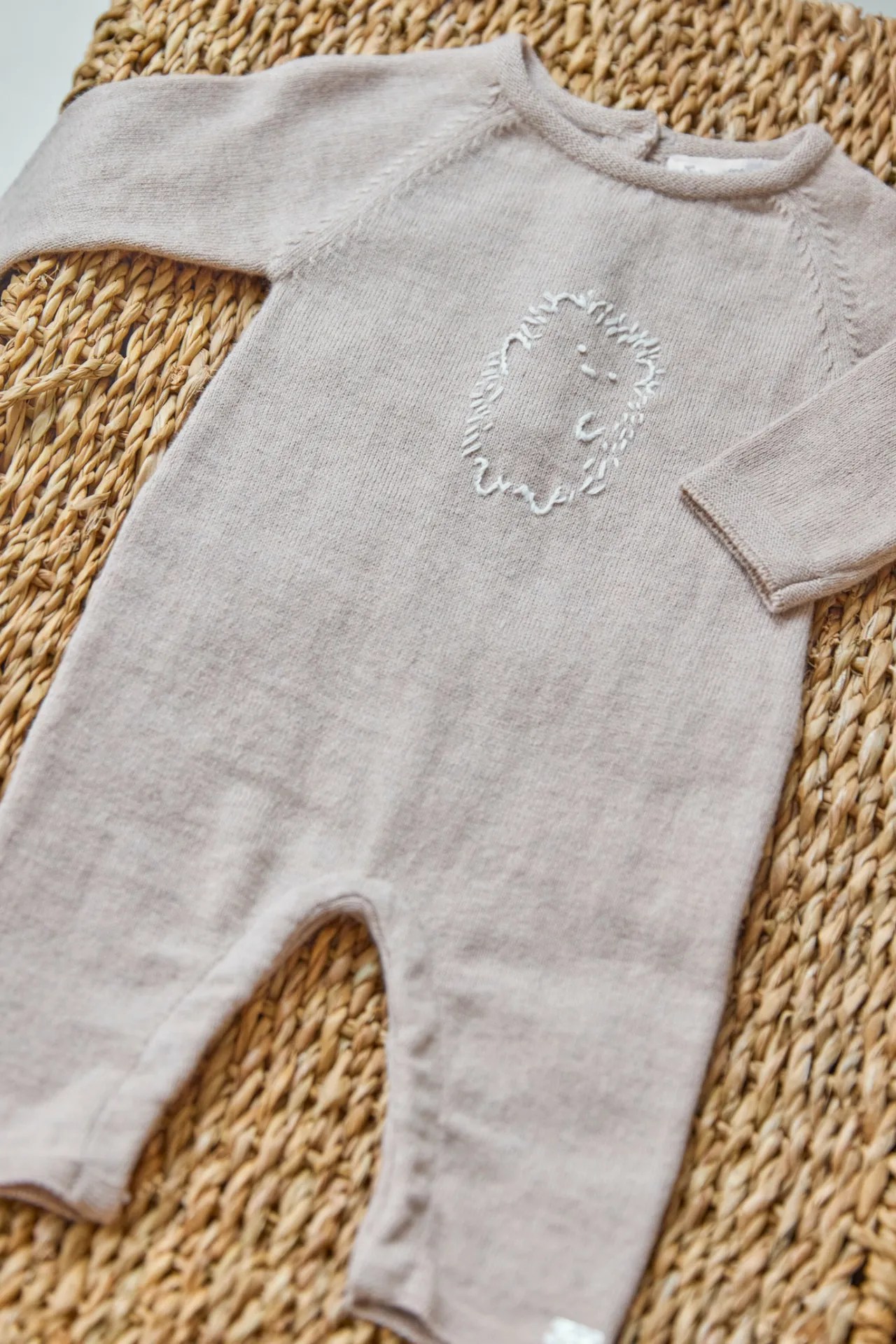 Tartine et Chocolat Combinaison longue Moka broderie hérisson| Combinaisons - Ensembles - Salopettes|Combinaisons - Ensembles - Salopettes