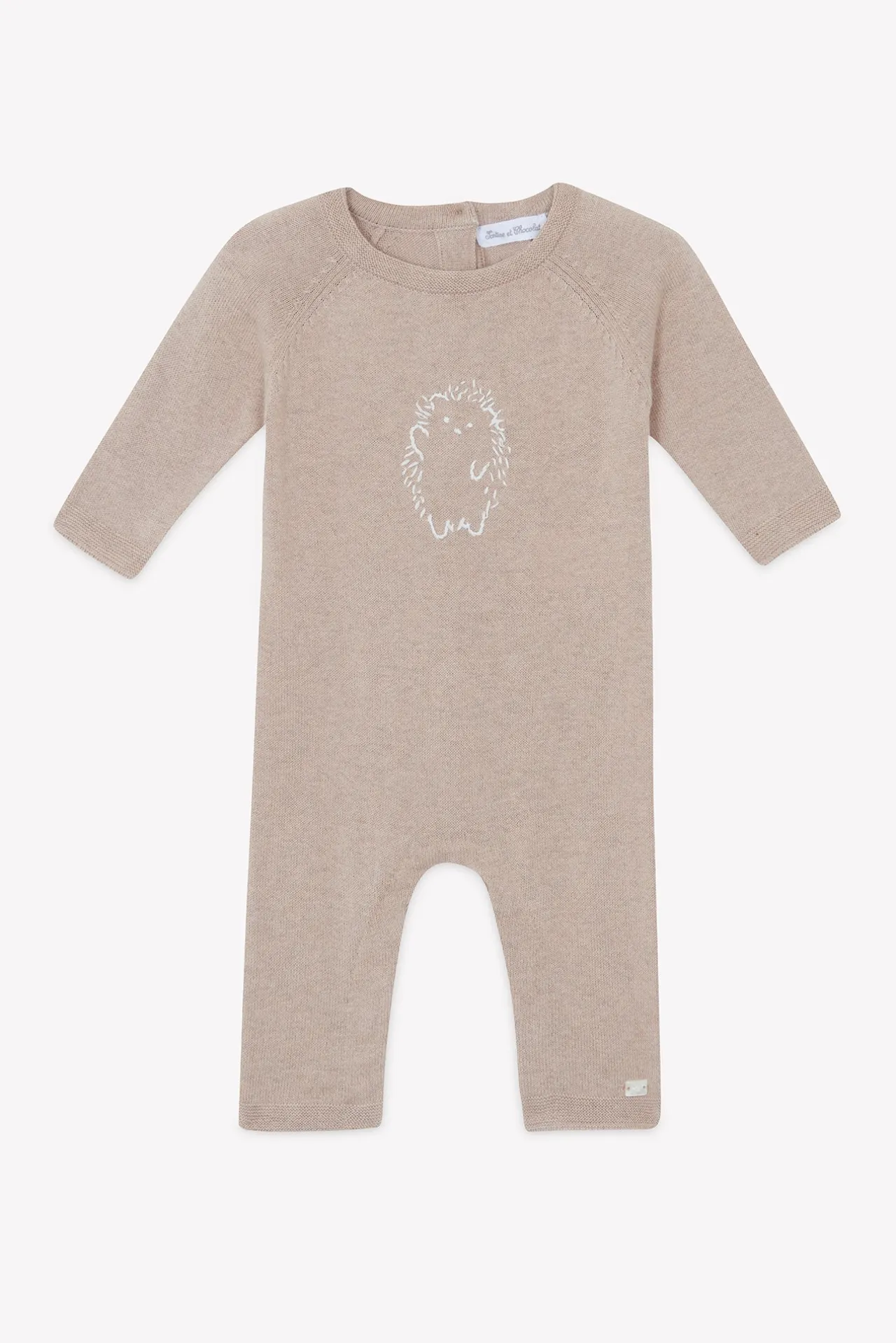 Tartine et Chocolat Combinaison longue Moka broderie hérisson| Combinaisons - Ensembles - Salopettes|Combinaisons - Ensembles - Salopettes