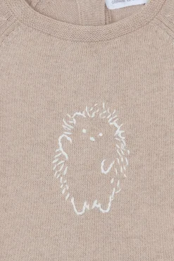 Tartine et Chocolat Combinaison longue Moka broderie hérisson| Combinaisons - Ensembles - Salopettes|Combinaisons - Ensembles - Salopettes