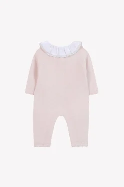 Tartine et Chocolat Combinaison longue Rose pâle col broderie| Robes - Combinaisons - Ensembles