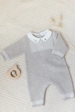 Tartine et Chocolat Combinaison longue Greige smocks| Combinaisons - Ensembles - Salopettes