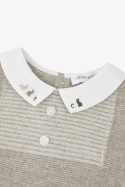 Tartine et Chocolat Combinaison longue Greige smocks| Combinaisons - Ensembles - Salopettes