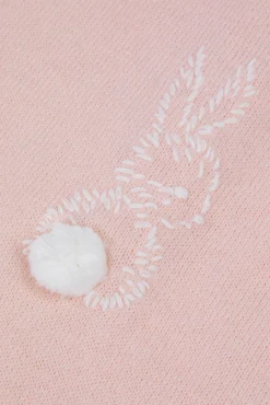 Tartine et Chocolat Combinaison longue Rose pâle broderie lapin| Robes - Combinaisons - Ensembles