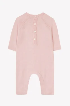 Tartine et Chocolat Combinaison longue Rose pâle broderie lapin| Robes - Combinaisons - Ensembles