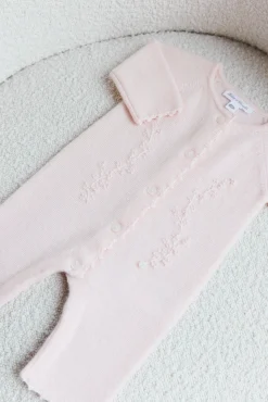 Tartine et Chocolat Combinaison longue Rose pâle broderie| Robes - Combinaisons - Ensembles