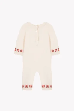 Tartine et Chocolat Combinaison longue Ecru illustration lapin| Combinaisons - Ensembles - Salopettes|Combinaisons - Ensembles - Salopettes