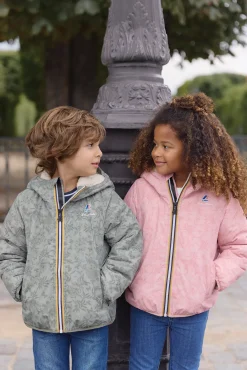 Tartine et Chocolat Coupe-vent Rose K-way x|Enfant Manteaux - Vestes