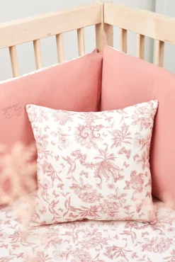 Tartine et Chocolat Coussin réversible Imprimé inspiration Toile de Jouy rose| Toile De Jouy Rose|Gigoteuses - Linges De Lit