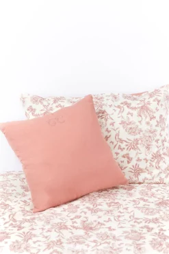 Tartine et Chocolat Coussin réversible Imprimé inspiration Toile de Jouy rose| Toile De Jouy Rose|Gigoteuses - Linges De Lit