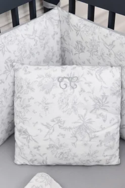 Tartine et Chocolat Coussin réversible Imprimé inspiration toile de jouy gris| Toile De Jouy Gris|Gigoteuses - Linges De Lit