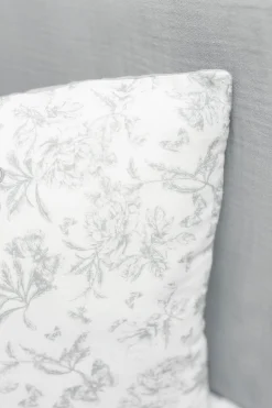 Tartine et Chocolat Coussin réversible Imprimé inspiration toile de jouy gris| Toile De Jouy Gris|Gigoteuses - Linges De Lit