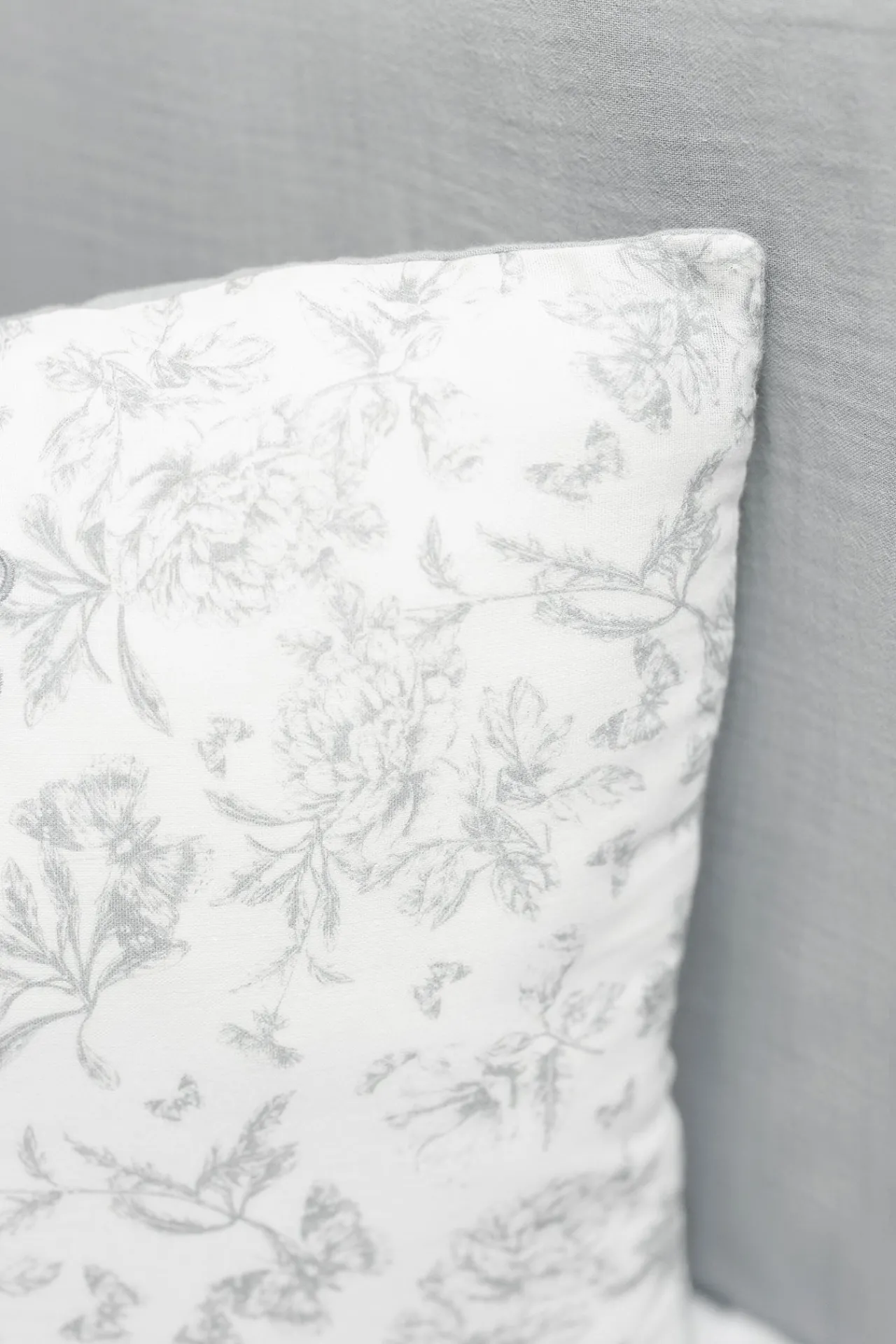 Tartine et Chocolat Coussin réversible Imprimé inspiration toile de jouy gris| Toile De Jouy Gris|Gigoteuses - Linges De Lit