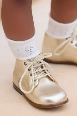 Tartine et Chocolat Derbies Cuir doré| Souliers|Chaussures
