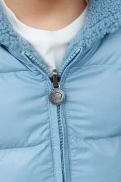 Tartine et Chocolat Doudoune Bleu grisé réversible|Enfant Manteaux - Vestes
