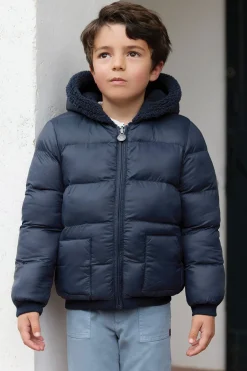 Tartine et Chocolat Doudoune Marine réversible|Enfant Manteaux - Vestes