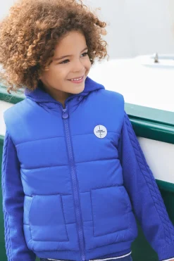 Tartine et Chocolat Doudoune Bleu électrique sans manches|Enfant Manteaux - Vestes