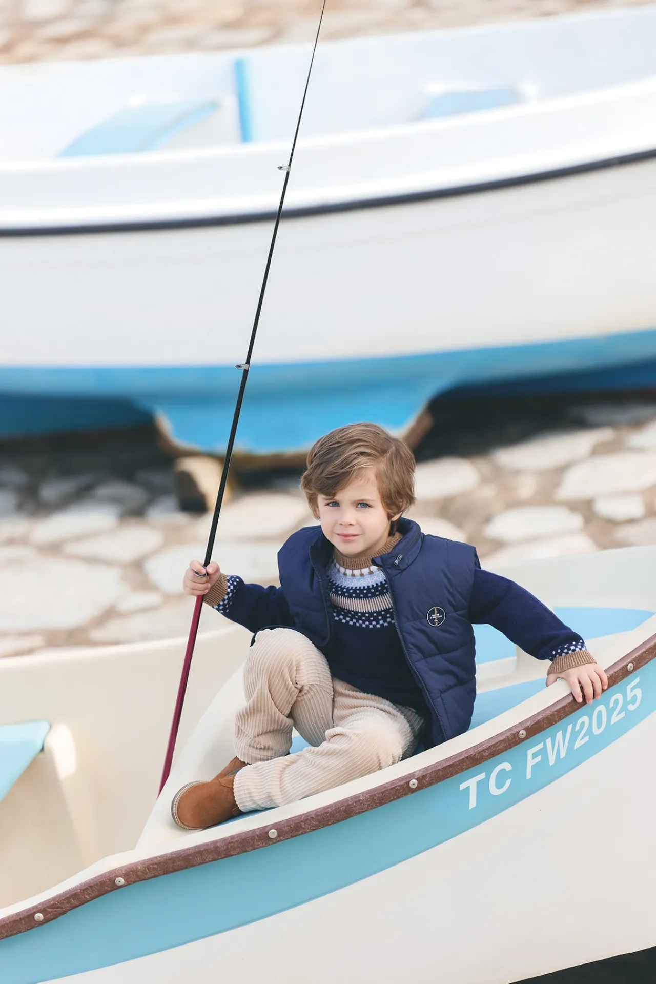 Tartine et Chocolat Doudoune Marine sans manches|Enfant Manteaux - Vestes