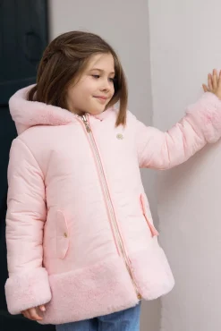 Tartine et Chocolat Doudoune Rose poudré réversible|Enfant Manteaux - Vestes