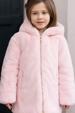 Tartine et Chocolat Doudoune Rose poudré réversible|Enfant Manteaux - Vestes
