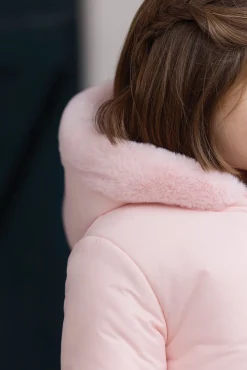 Tartine et Chocolat Doudoune Rose poudré réversible|Enfant Manteaux - Vestes