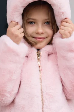 Tartine et Chocolat Doudoune Rose poudré réversible|Enfant Manteaux - Vestes