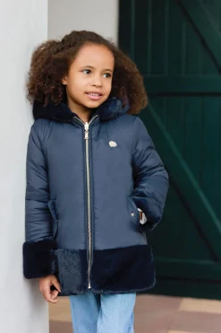 Tartine et Chocolat Doudoune Marine réversible|Enfant Manteaux - Vestes