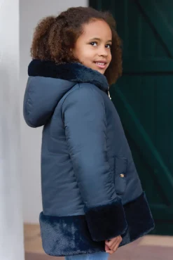 Tartine et Chocolat Doudoune Marine réversible|Enfant Manteaux - Vestes