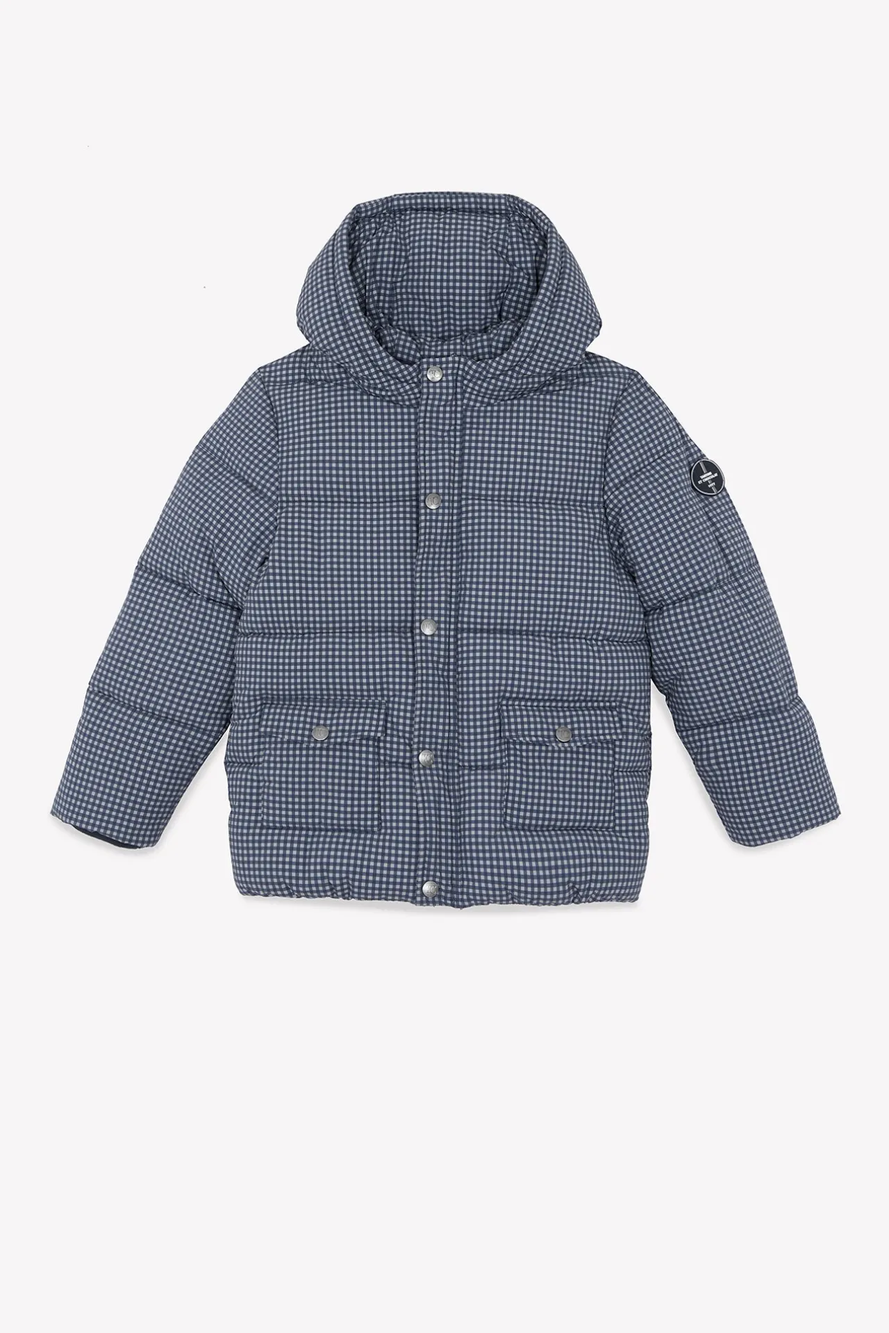 Tartine et Chocolat Doudoune Marine vichy|Enfant Manteaux - Vestes