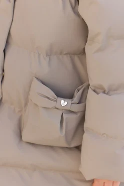 Tartine et Chocolat Doudoune longue Taupe|Enfant Manteaux - Vestes
