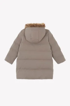 Tartine et Chocolat Doudoune longue Taupe|Enfant Manteaux - Vestes