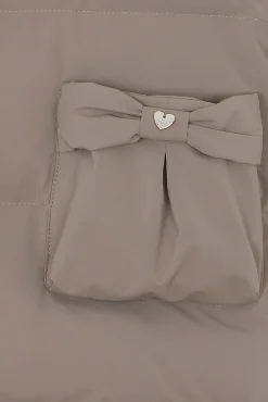 Tartine et Chocolat Doudoune longue Taupe|Enfant Manteaux - Vestes