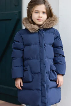 Tartine et Chocolat Doudoune longue Marine|Enfant Manteaux - Vestes