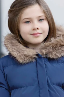 Tartine et Chocolat Doudoune longue Marine|Enfant Manteaux - Vestes