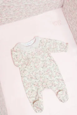 Tartine et Chocolat Drap housse Rose pâle jardin hivernal| Jardin Hivernal|Gigoteuses - Linges De Lit