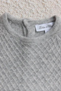 Tartine et Chocolat Ensemble Gris clair 100% cachemire| Cachemire|Combinaisons - Ensembles - Salopettes