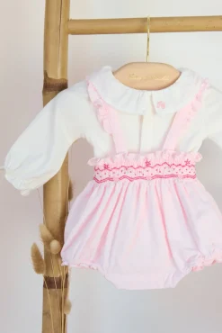 Tartine et Chocolat Ensemble court Rose pâle velours| Robes - Combinaisons - Ensembles