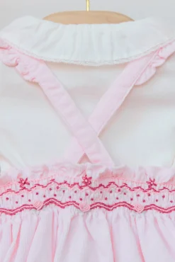 Tartine et Chocolat Ensemble court Rose pâle velours| Robes - Combinaisons - Ensembles