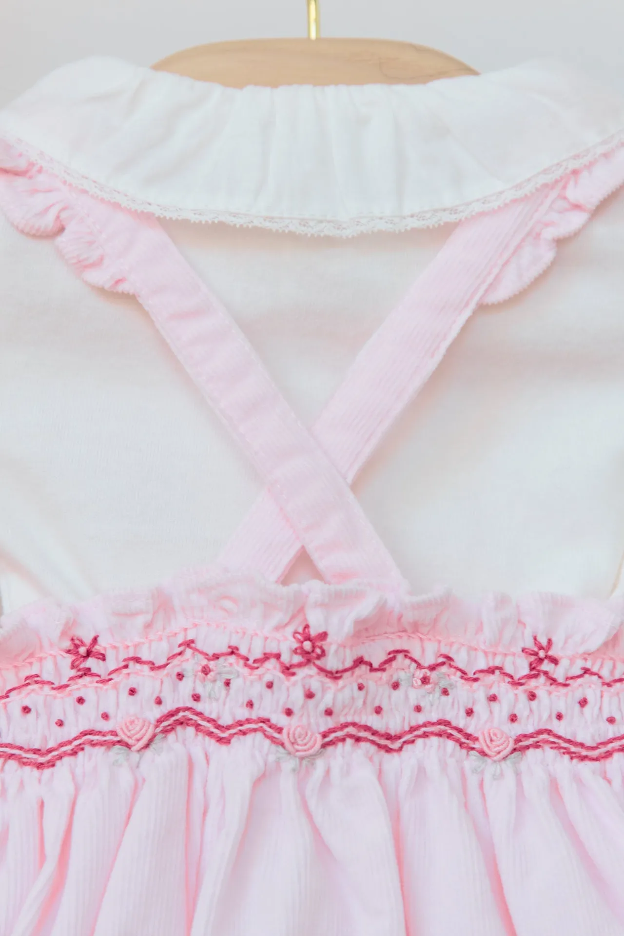 Tartine et Chocolat Ensemble court Rose pâle velours| Robes - Combinaisons - Ensembles