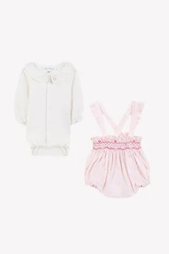 Tartine et Chocolat Ensemble court Rose pâle velours| Robes - Combinaisons - Ensembles
