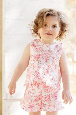 Tartine et Chocolat Ensemble court Praline inspiration Toile de Jouy| Ensembles - Salopettes